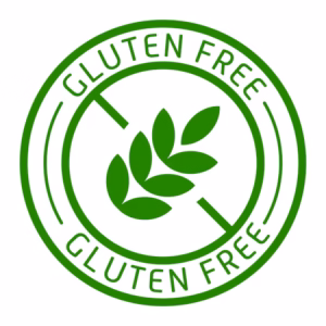 Gluten free label diet label tag intolerance healthy products lifestyle health care disorder indigestion digestive system problems disease ear wheat alternative substitute vector
